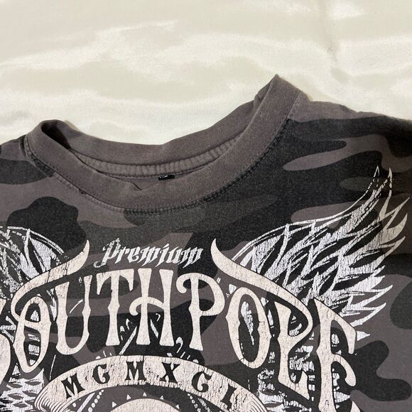 Vintage Y2K SouthPole T Shirt Mens XL Premium Truth Liberty Camo Short Sleeve - Picture 7 of 9